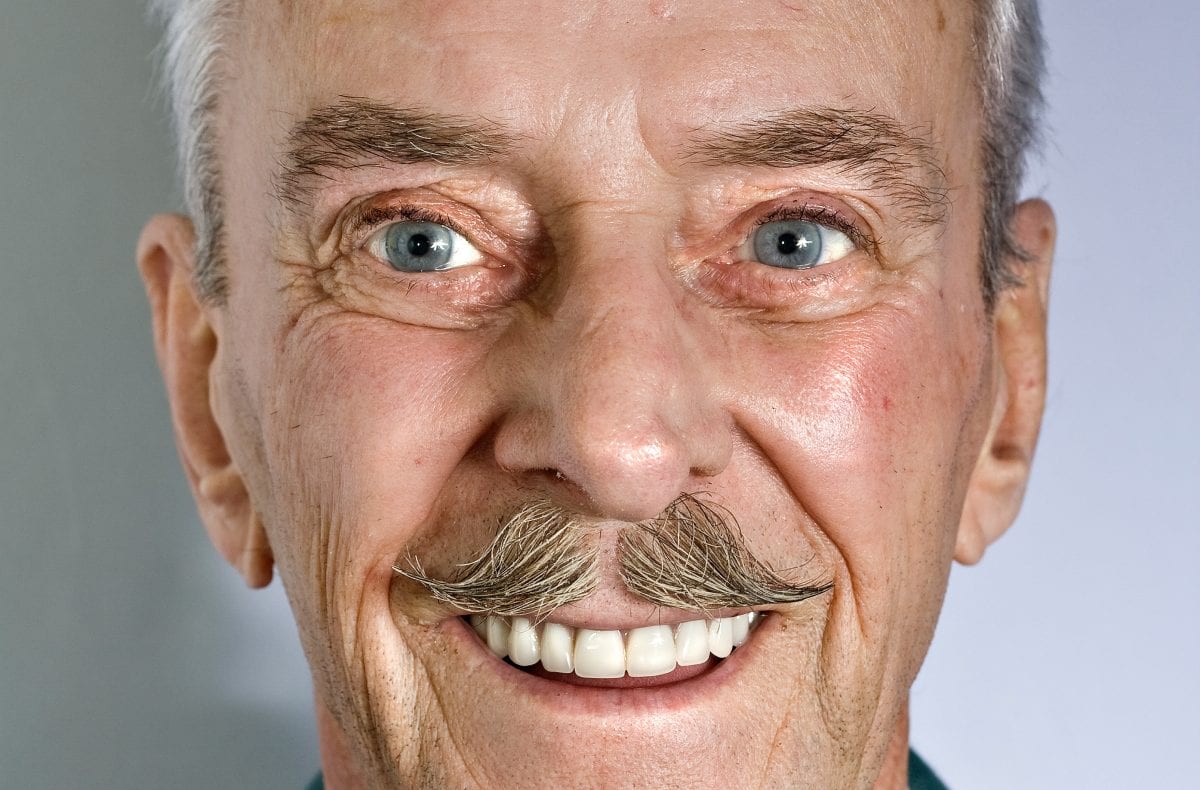 A man after an eye exam